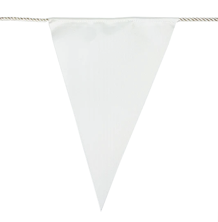 Eco Safety Bunting - White