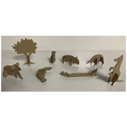 Cardboard Animal Puzzles