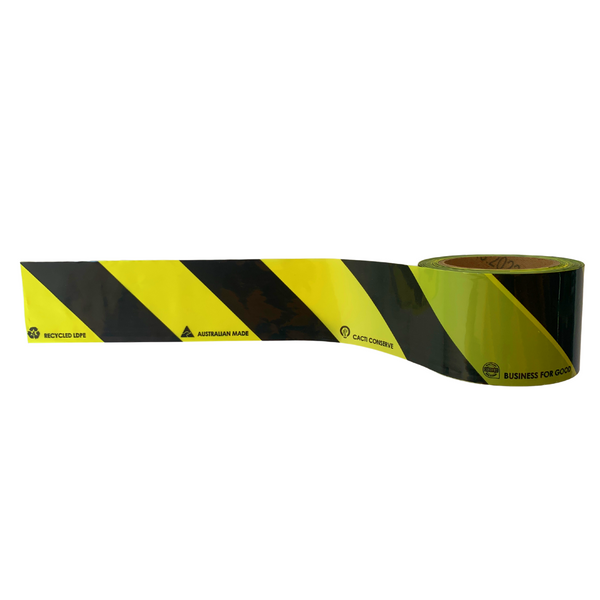 Eco Barricade Tape - Yellow / Black