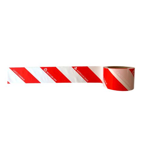 Eco Barricade Tape - Red / White